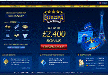 Europa casino home page